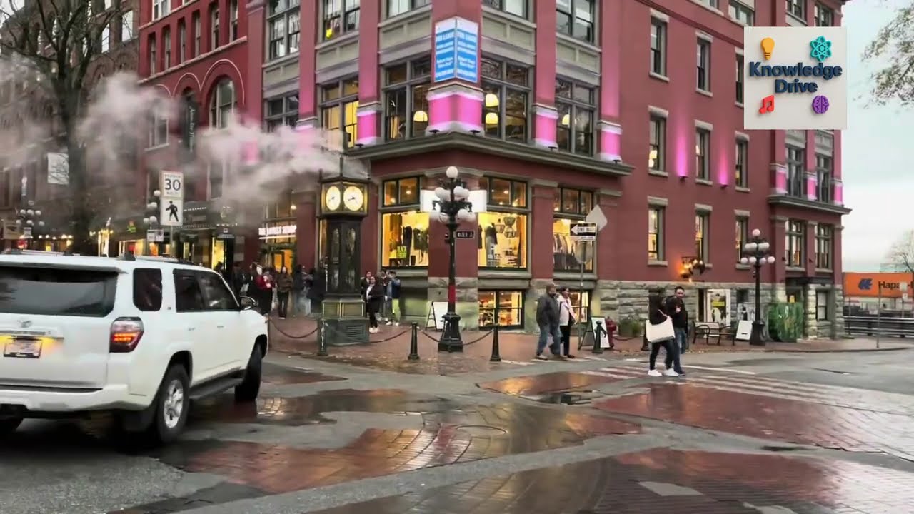 Vancouver city famous spot The Gas Town Steam clock, Beautiful British Columbia, November 15, 2025