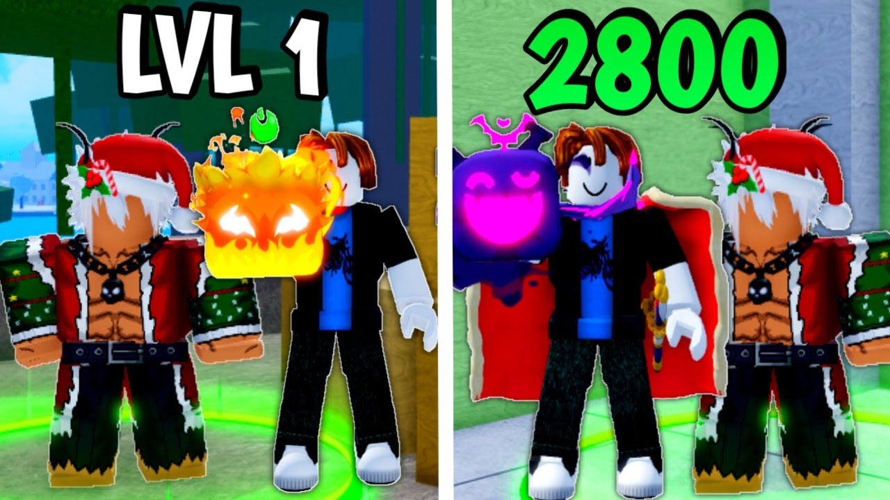Noob To Max Using Only Winter Gacha In Blox Fruits
