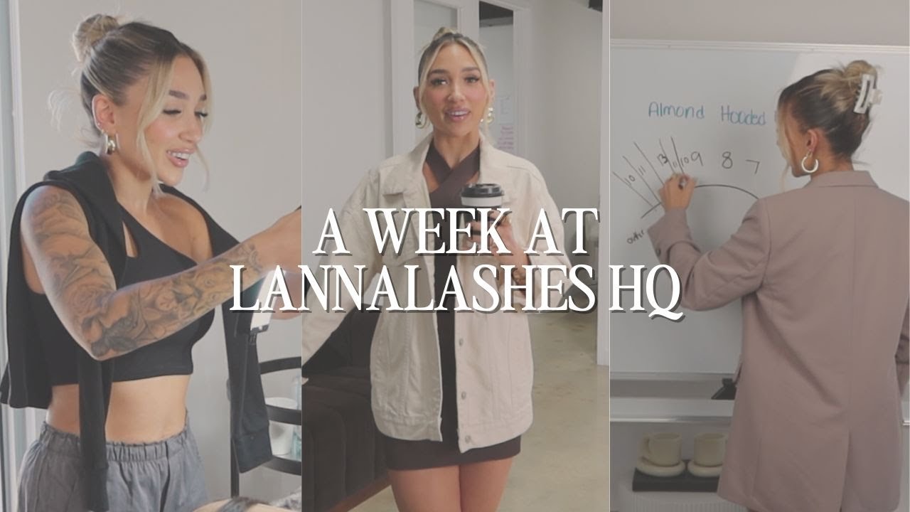 WEEK AT LANNA LASHES HQ | LASH MY MOM WITH ME, CONTENT BTS, NEW MERCH????