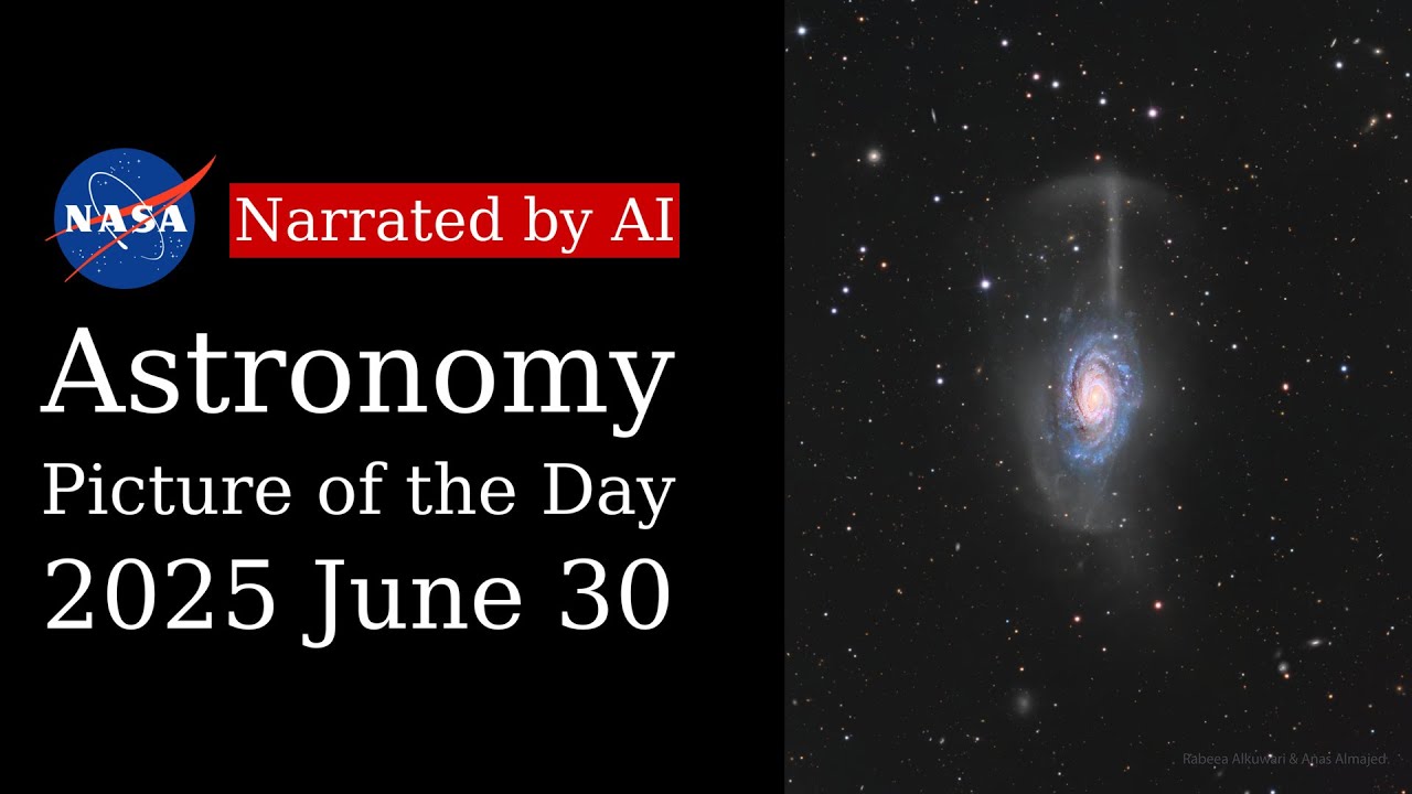 APOD: 2025-06-30 - NGC 4651: The Umbrella Galaxy (Narrated by Emma)