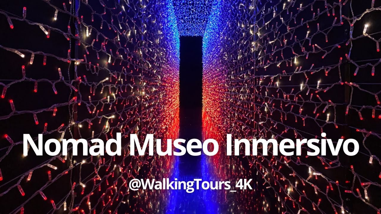 Madrid Walking Tour: NOMAD MUSEO INMERSIVO | El Bosco y Utopia 1.0 | 4K | 🇪🇸