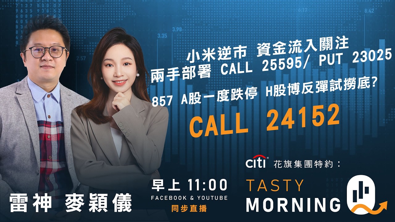Citi花旗集團特約: Tasty Morning Q Live 2026-03-04 | 港股財經直播 | 即市分析