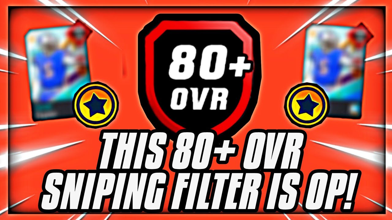THIS 80+ OVR SNIPING FILTER IS OP! - Madden Mobile 21