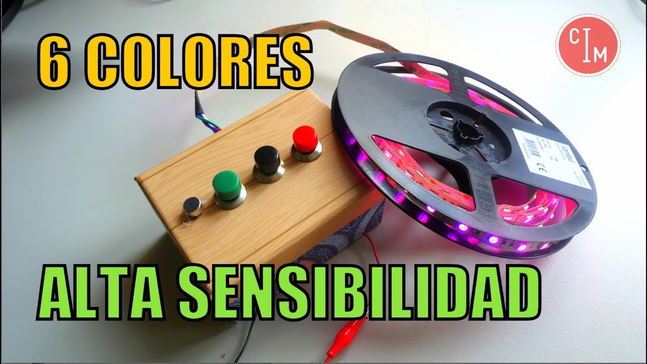 LEDS AUDIORITMICOS CON MICRÓFONO TIRAS LED RGB