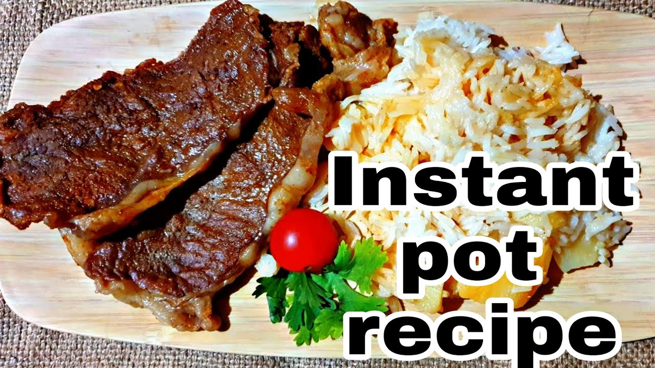 Instant pot steak.Delicious &Moist. شرائح لحم الستيك بقدر الضغط الكهربائي #instantpotcooking