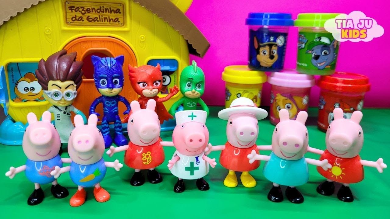 MUITAS PEPPAS O QUE ACONTECEU PJ MASKS AJUDAM A DESCOBRIR