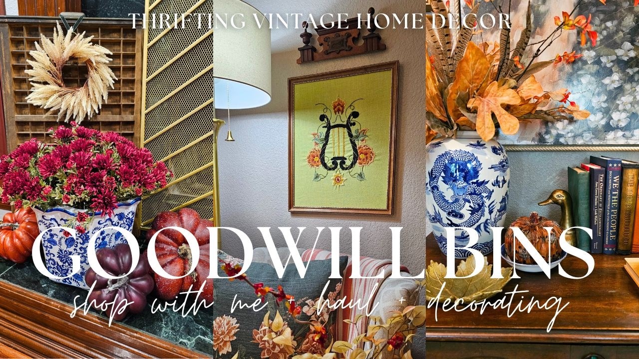 GOODWILL BINS THRIFTING 2025 - Экономьте со мной: вы не поверите этим винтажным находкам для дома...