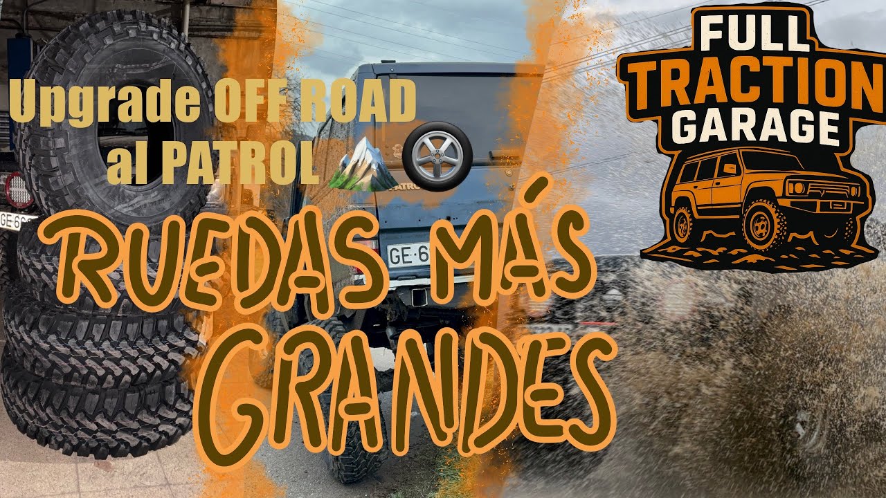 “Upgrade OFF-ROAD al Patrol 🏔️🛞 ¡Ruedas más grandes!”