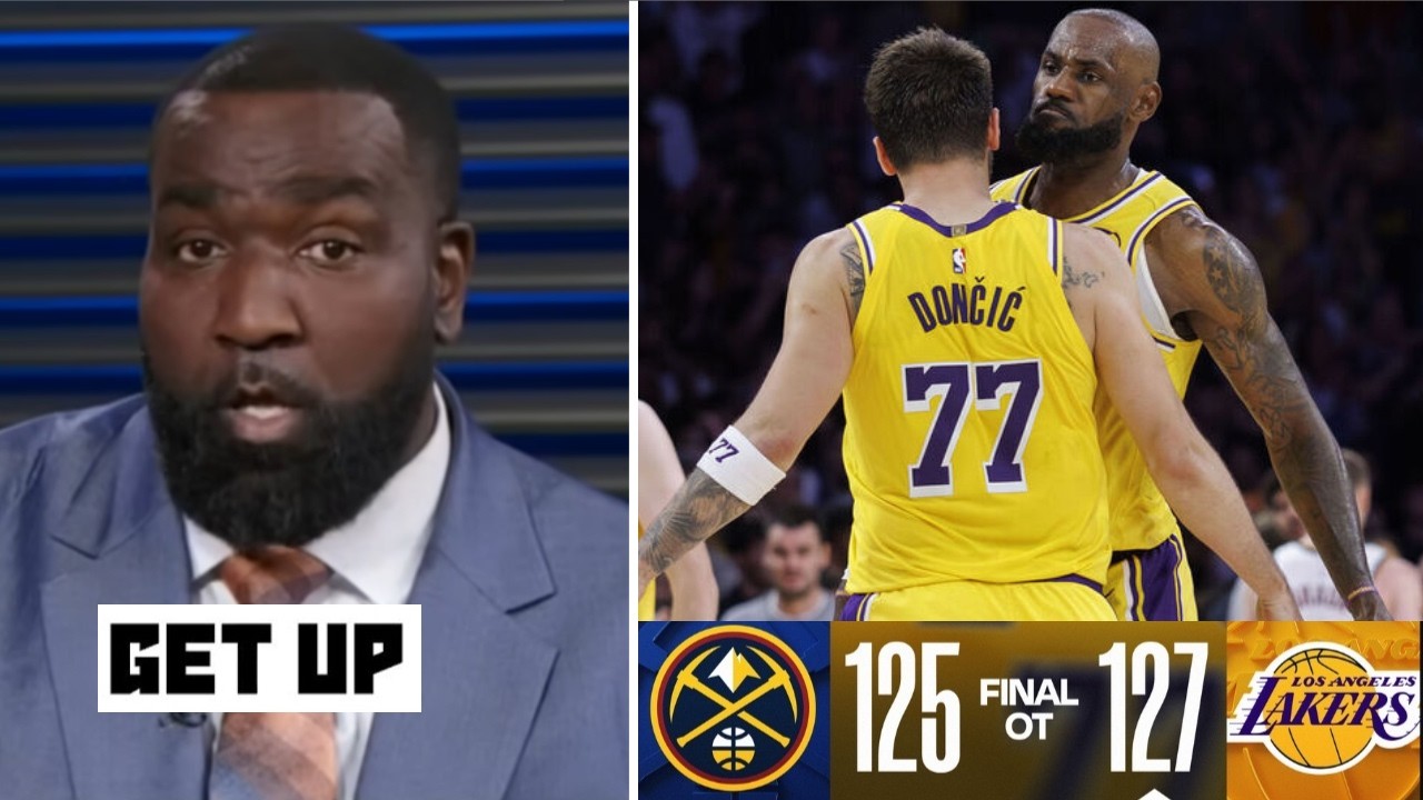 GET UP | “LeBron + Luka feeding Reaves = Finals run!” – Perk reacts to Lakers OT win vs Nuggets