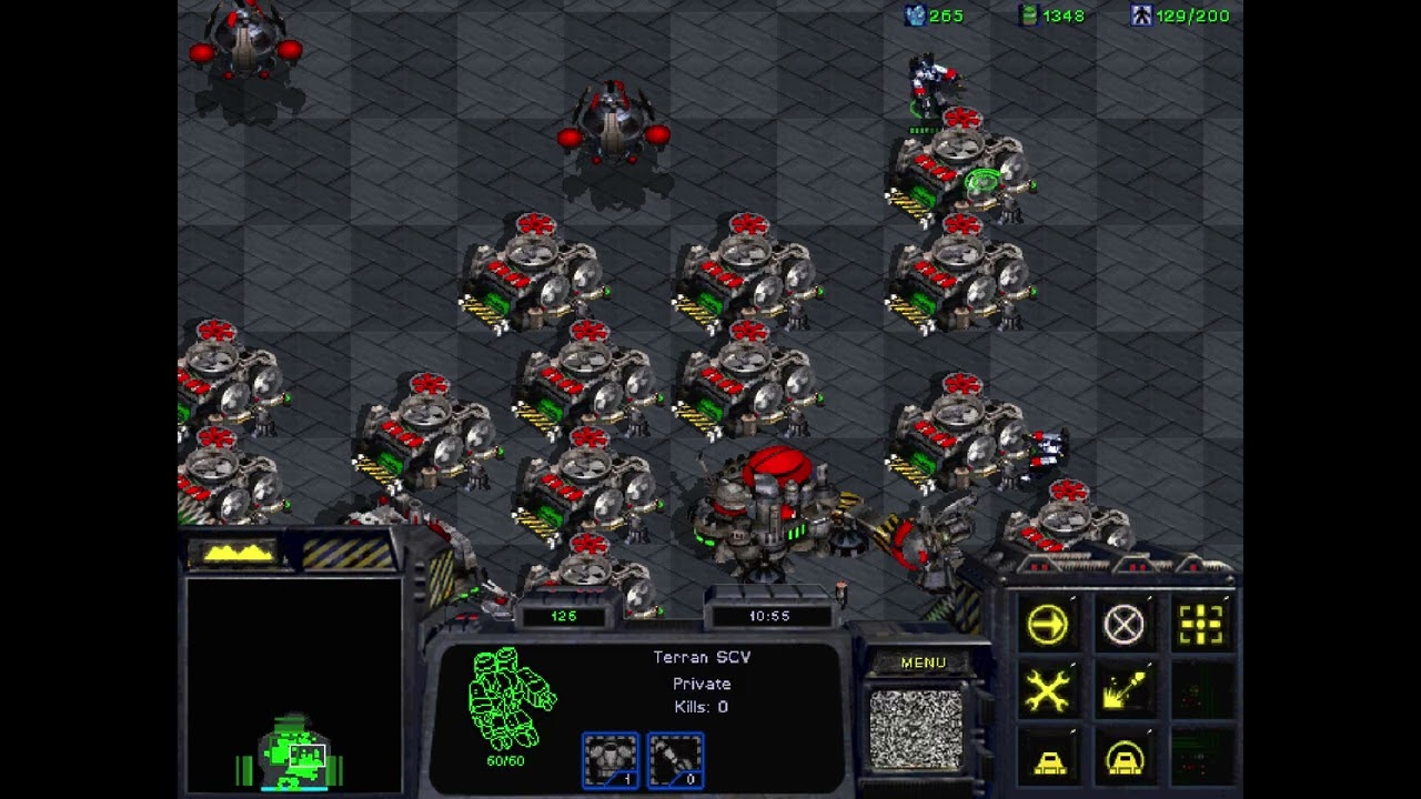 [StarCraft星海爭霸] FastMap 1t vs 7t- 19mins，快速無限礦，1打7人類19分鐘KO.