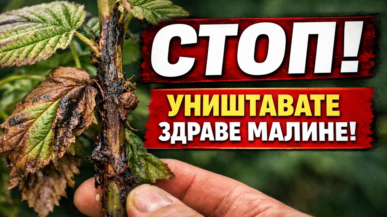 BAŠTOVANI, PRESTANITE OVO DA RADITE! Za maline OVO nije bolest (a vi je UNIŠTAVATE!)