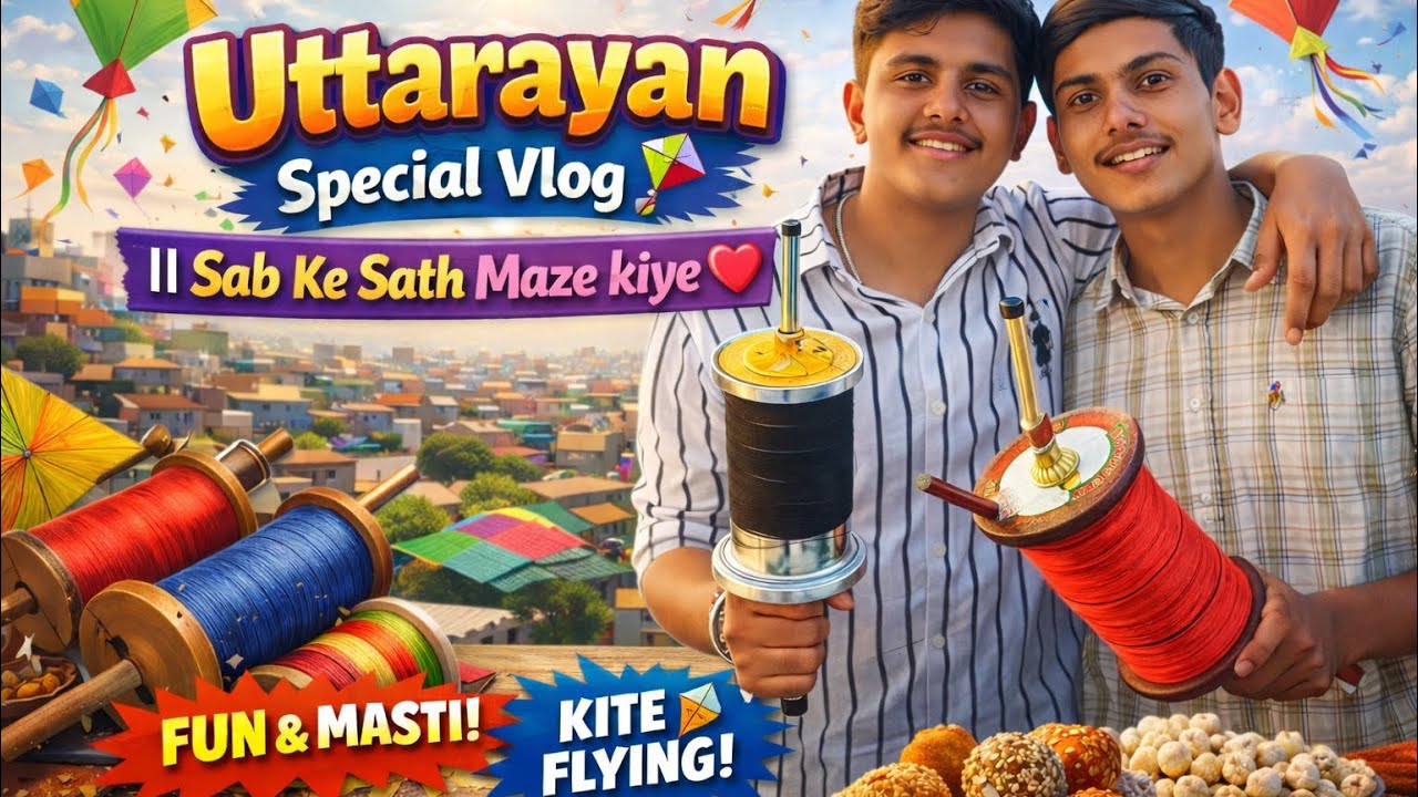 Uttarayan Special Vlog 🪁 || Sab Ke Sath Maze kiye💖