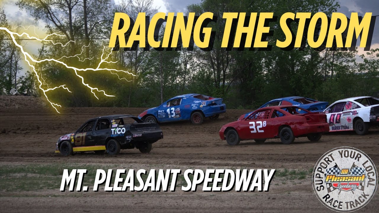 Racing the Storm at Mt. Pleasant Speedway