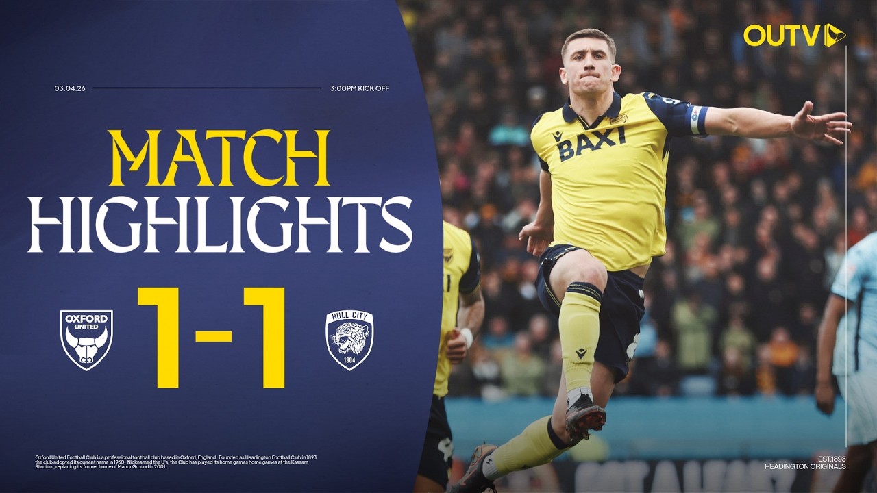 Bannagan Nets a Penalty to Secure Oxford United a Draw Against Hull City | Championship Highlights