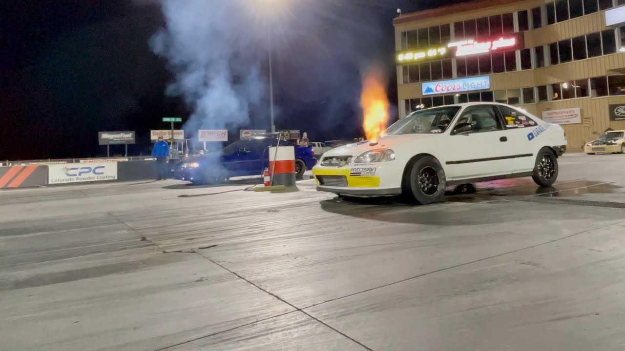 Engines Goes BOOM Trying to RUN 9s [ Turbo J35 V6 Civic ]