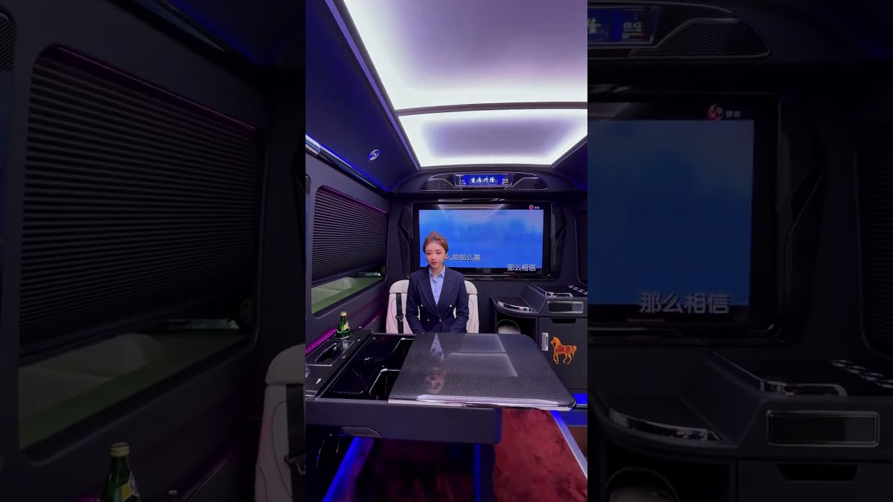 Super bus, private custom-made partition KTV, luxury seat#car #supercars #luxurycars #bus
