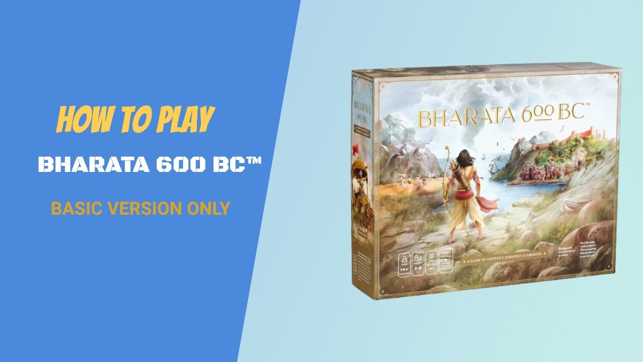 Bharata 600 BC Board Game - How to Play - Basic Version - Indian Board Games