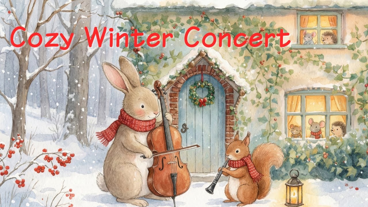 White Christmas Concert | Relaxing Cello & Oboe Music - BGM for Relaxation