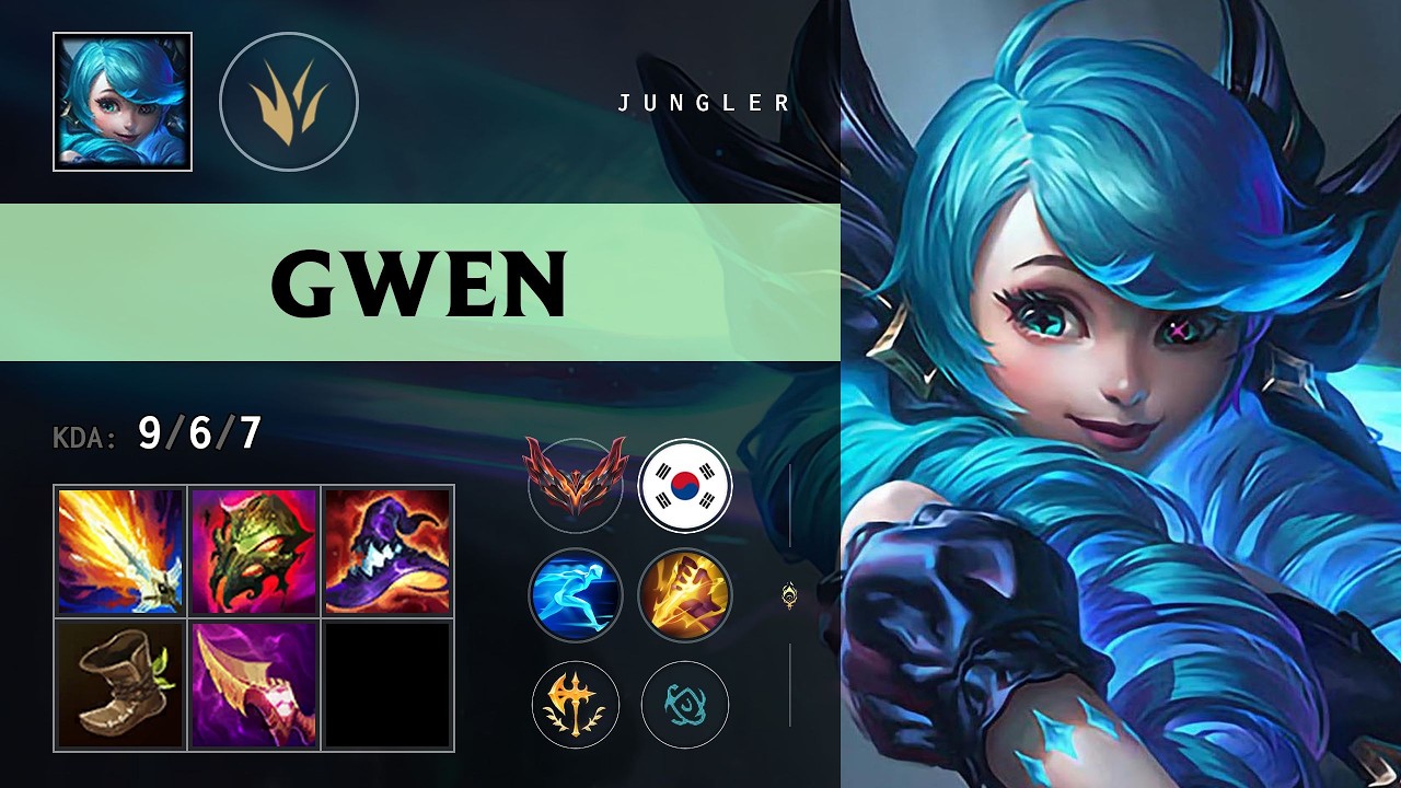 Gwen Jungle vs Pantheon - KR Grandmaster Patch 26.11