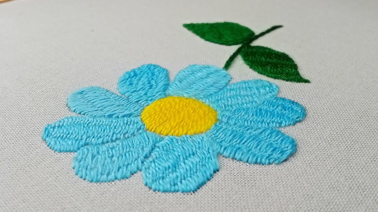 Learn Bokhara Couching Stitch for Flower Embroidery | Hand Embroidery Tutorial