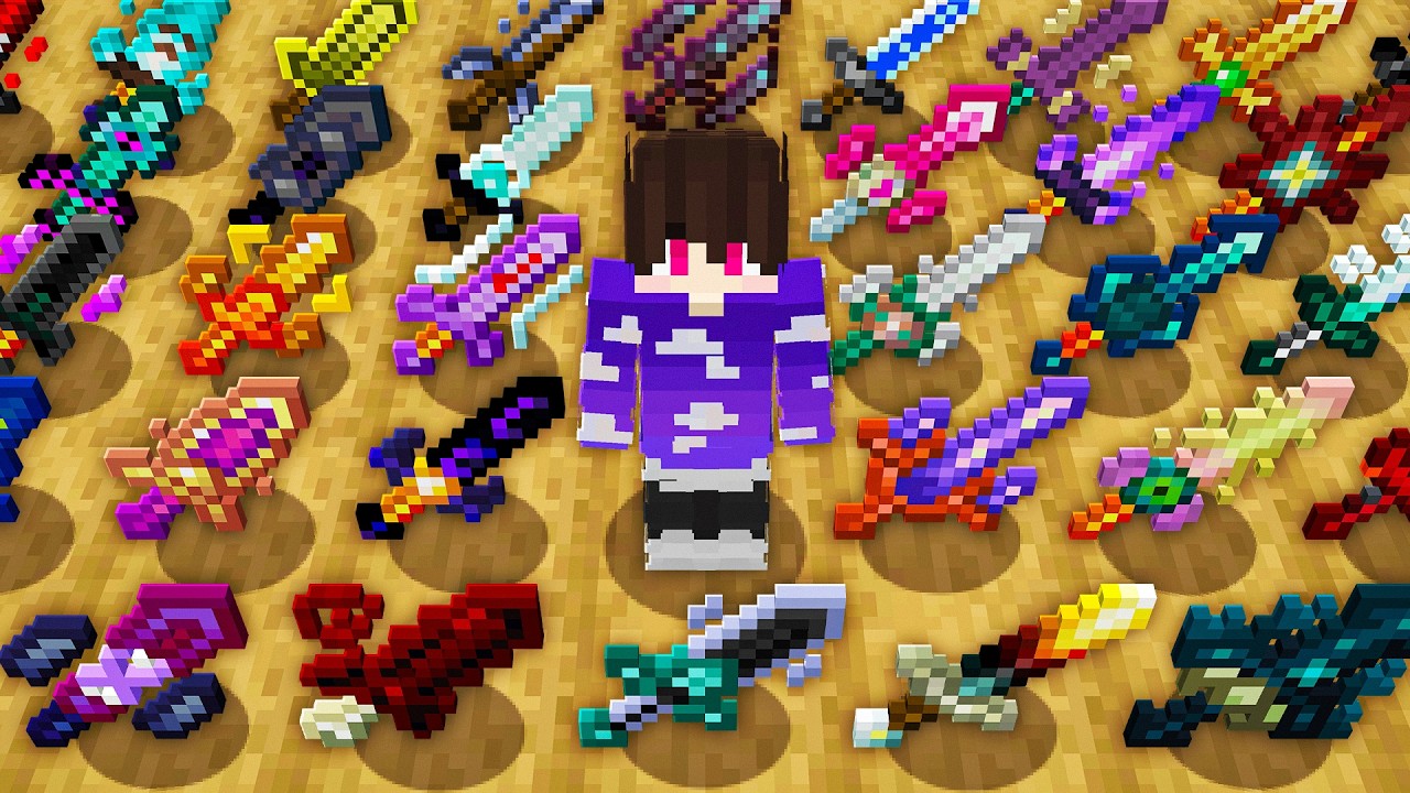 80 ESPADAS LENDÁRIAS EM APENAS 1 VÍDEO - Minecraft Odisseia