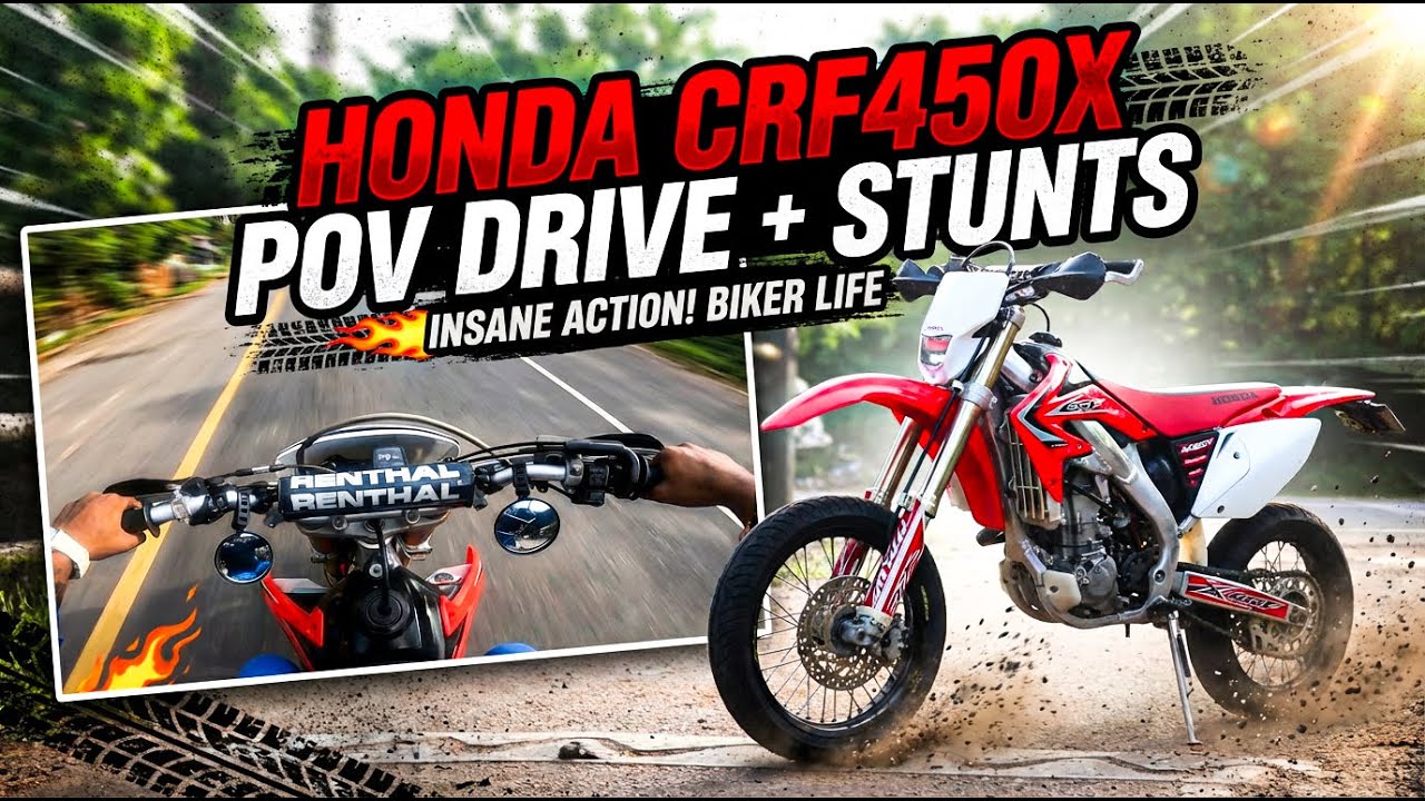 Honda CRF450X | POV Drive + Stunts