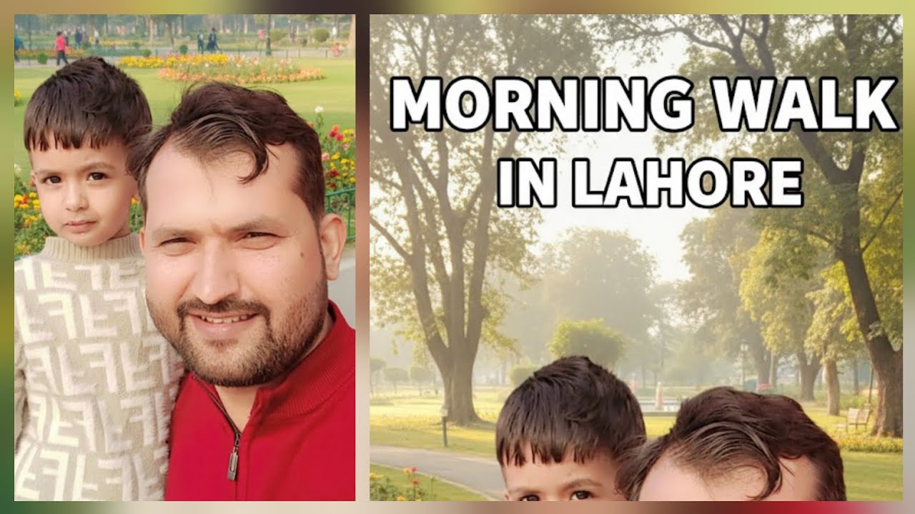 Morning walk in lahore with #Saab | Father and sons walk | Baap beta #morningwalk #vlog 
