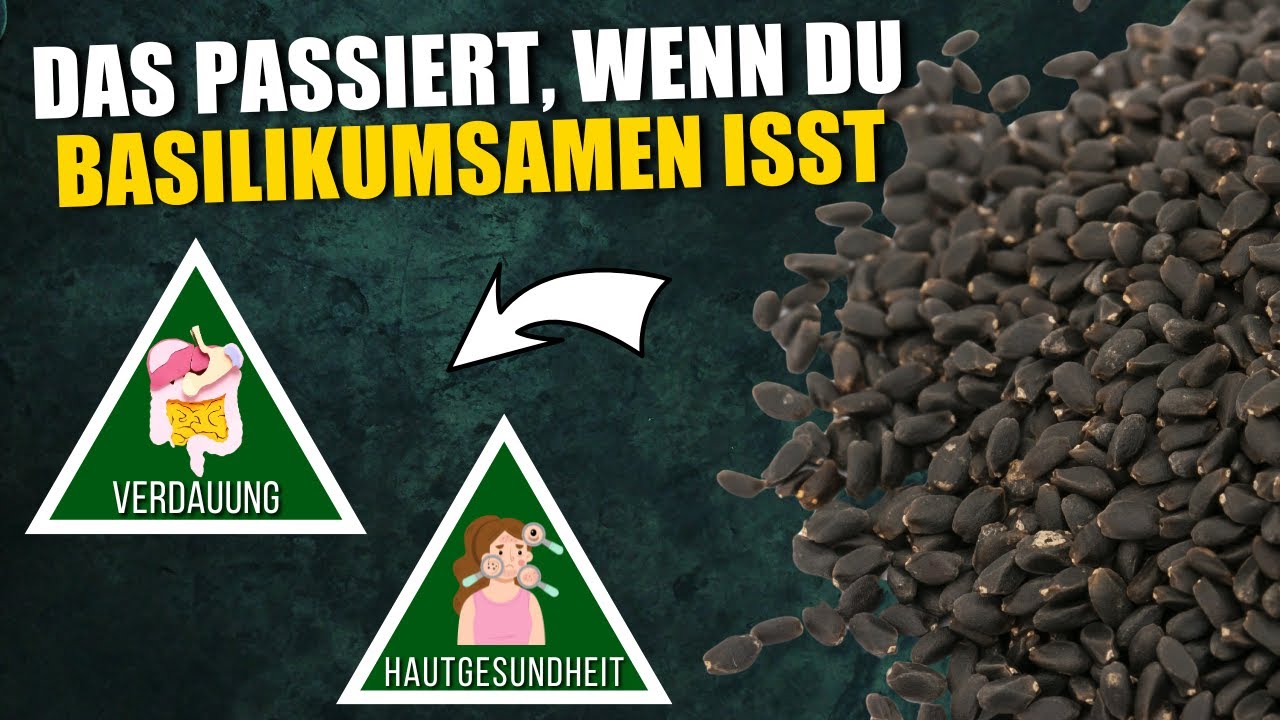 Das passiert mit deinem K&ouml;rper, wenn du Basilikumsamen zu deiner Ern&auml;hrung hinzuf&uuml;gst!