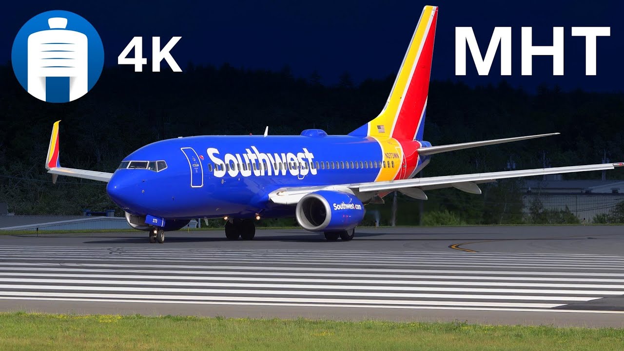 (4K) 20 MINUTES of MANCHESTER PLANESPOTTING! - Manchester-Boston Regional [KMHT/MHT]