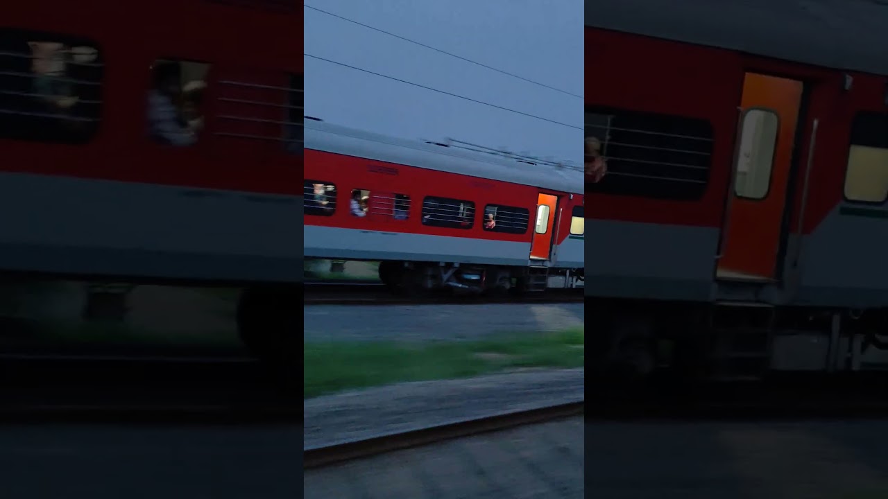 2 trains 🚂 running parallel on same direction #train #parallel