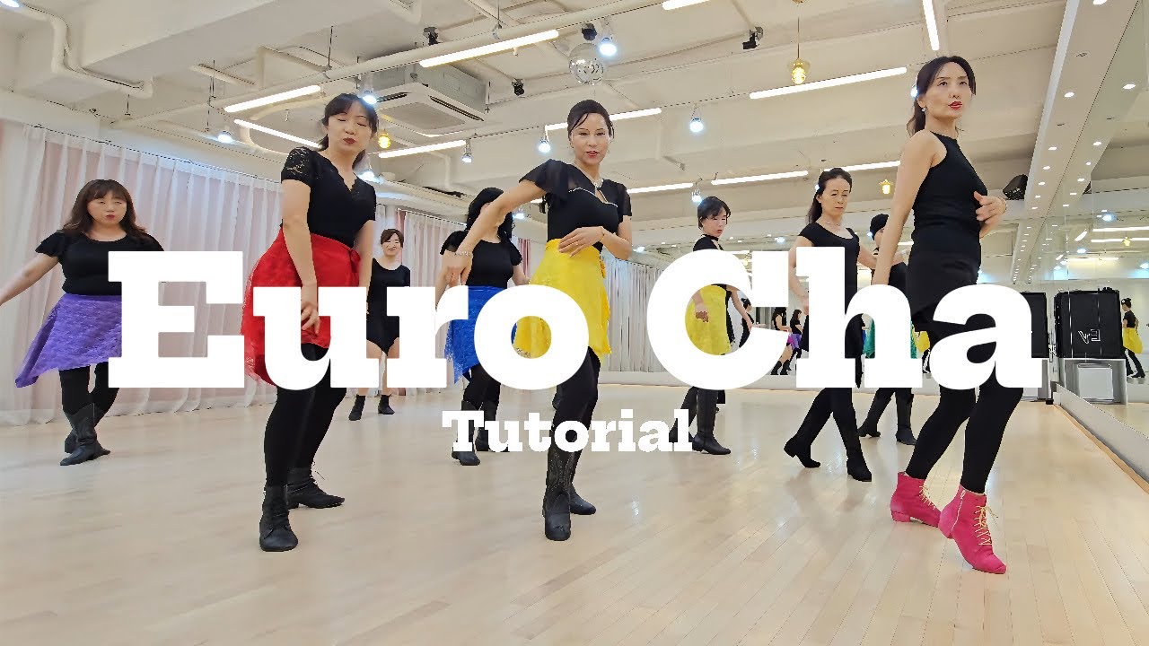 Euro Cha Line Dance Tutorial l High Intermediate l 유로 차 라인댄스 설명영상 l Linedancequeen