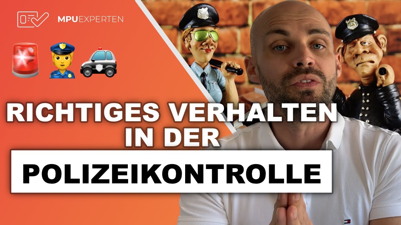 🚓 Verhalten bei der Polizeikontrolle! | Darf die Polizei den Führerschein behalten? | MPU Fragen