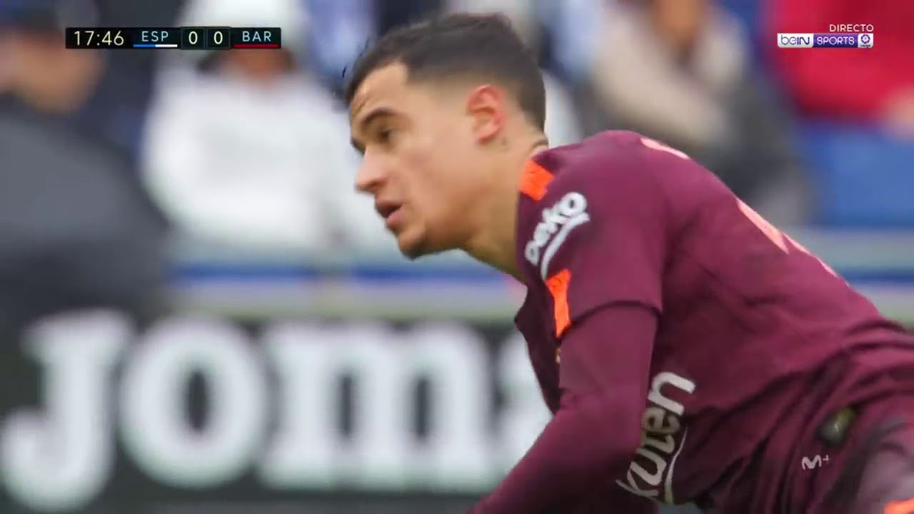 Philippe Coutinho vs Espanyol Away 17 18 HD 720p