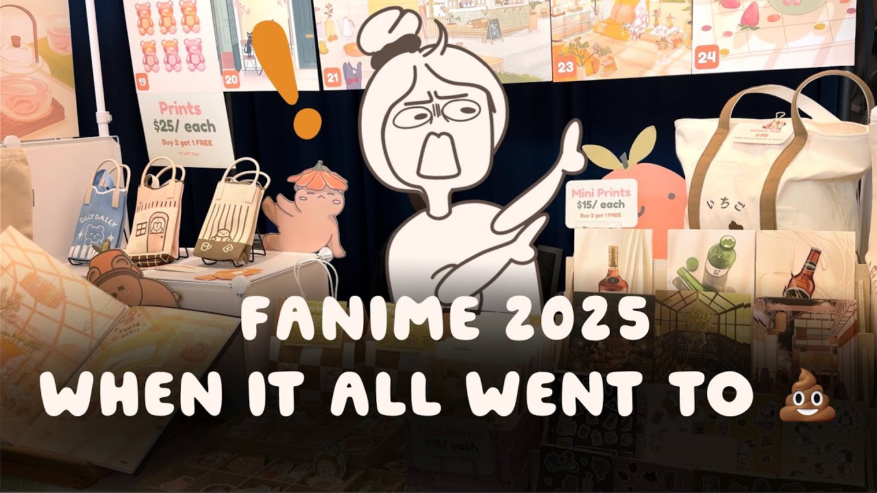 Fanime: Was it really that bad? 2025 Artist Alley Vlog