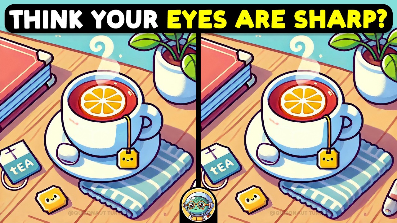 🐢🧩 Spot 3 Differences | Sharpen Your Focus 🧩🐢 | Quizonaut Turtle
