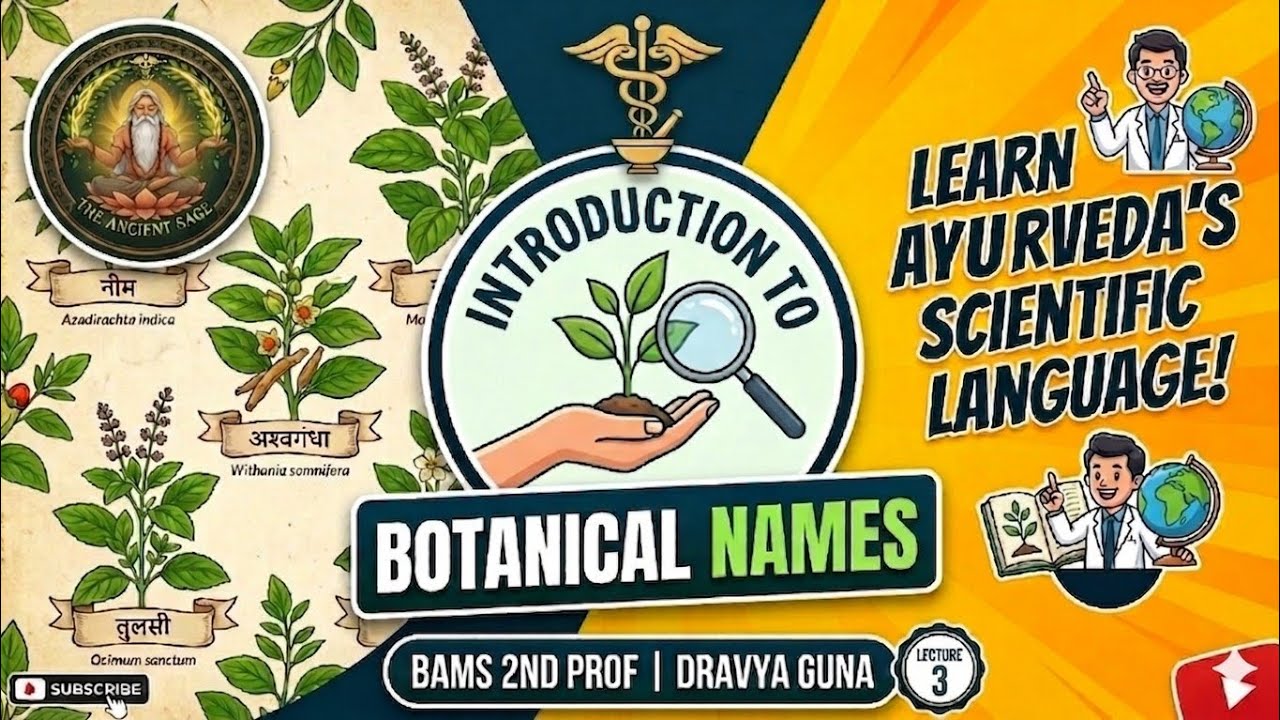 Introduction to Botanical Names 🌿Dravya Guna (DG)