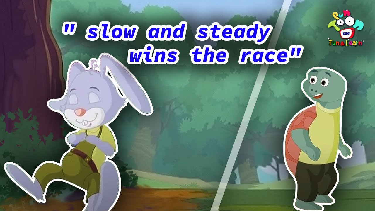 Slow And Steady Wins The Race | Stories For Kids | Animated Stories | English Cartoon | Moral Story