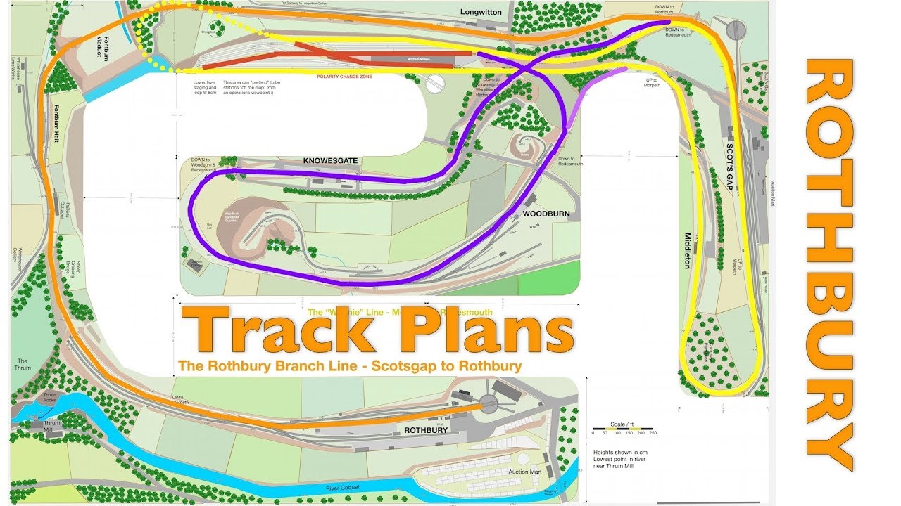 Part #5 Rothbury Branch of the Northumberland Central Railway - N Scale Track Plans