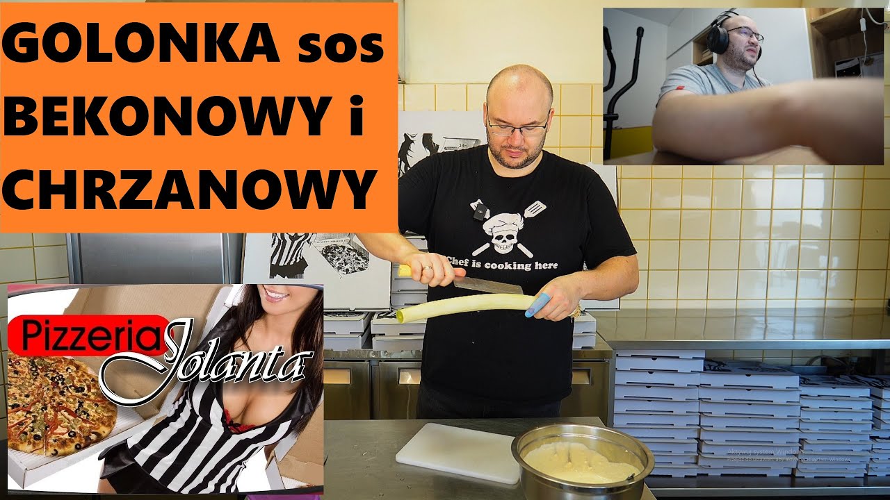 Golonka , sos bekonowy i sos chrzanowy. Piękny dzień :D