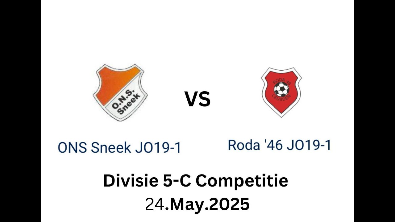 ONS Sneek JO19-1 vs Roda ‘46 JO19-1 (Divisie 5-C Competitie 24.May.2025)
