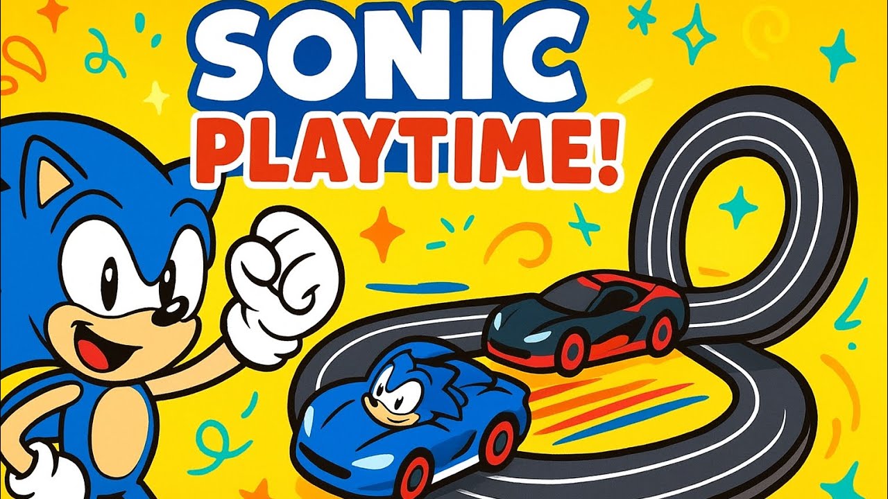 Sonic Playtime! Carrera GO Super Fast Racing Track Fun!