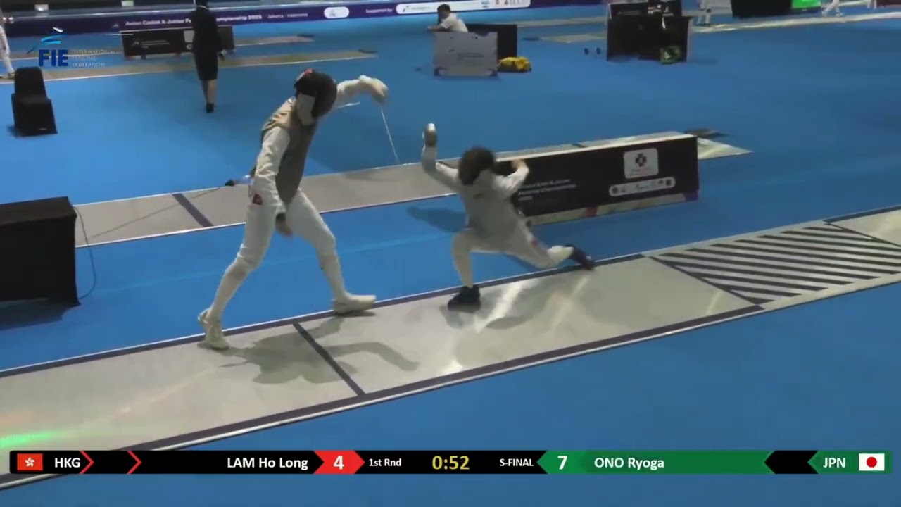 2026  亞洲青少年擊劍錦標賽  (Asian Cadet & Junior Fencing Championships 2026) -  男子青年組花劍 4強 林浩朗 銅牌 ，差一步無綠爭金牌