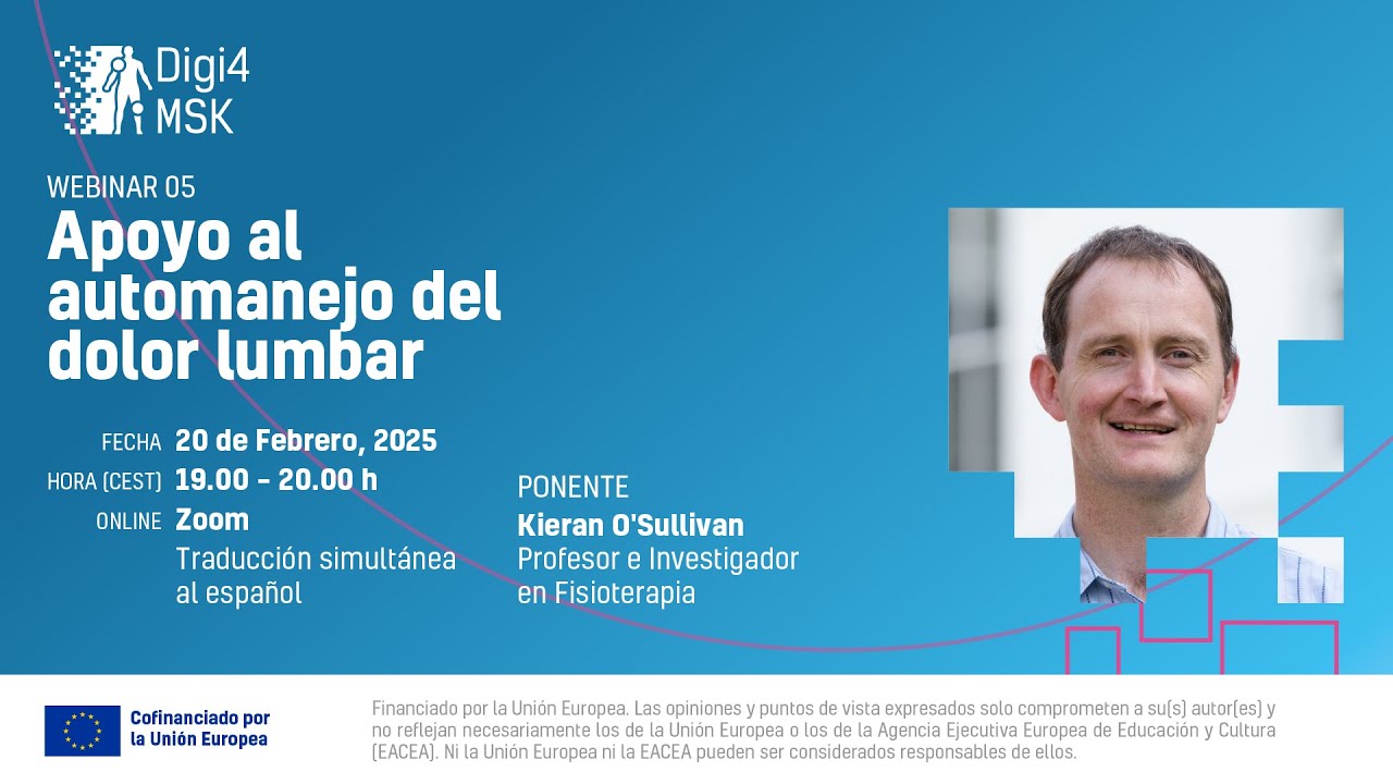 Digi4MSK Webinar 05 - Apoyo al automanejo del dolor lumbar