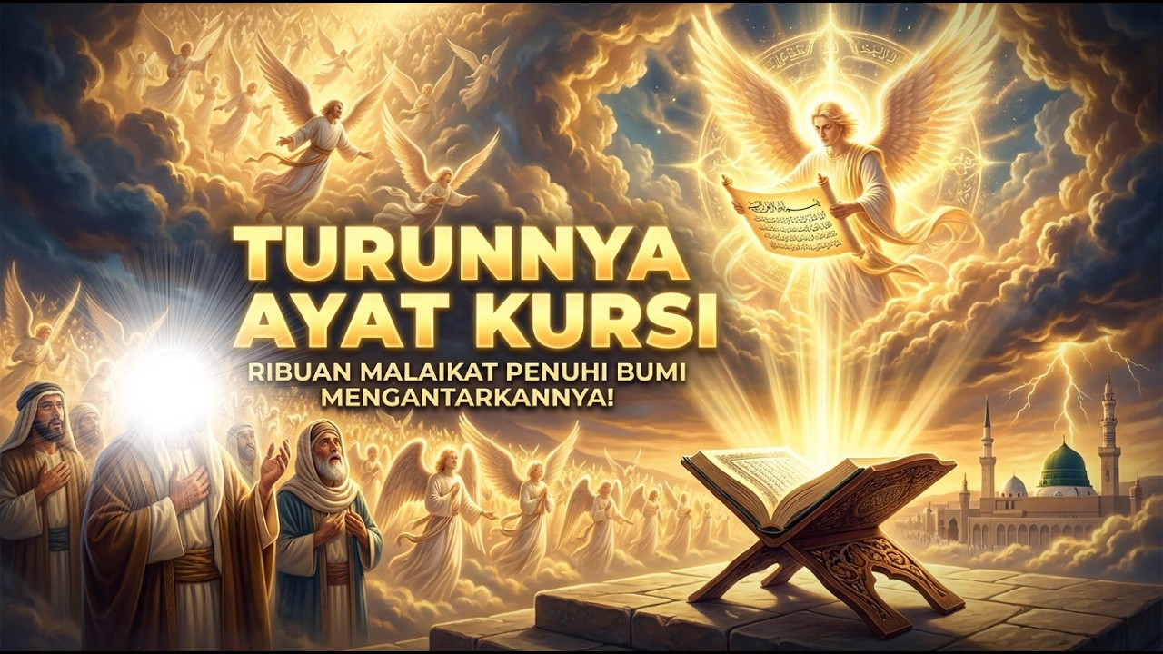 Kisah Lengkap turunnya Ayat Kursi || Ribuan Malaikat Penuhi Bumi dan Iblis Menangis Histeris