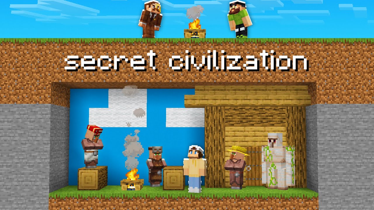 I Built a Secret Underground Civilization in Minecraft SMP