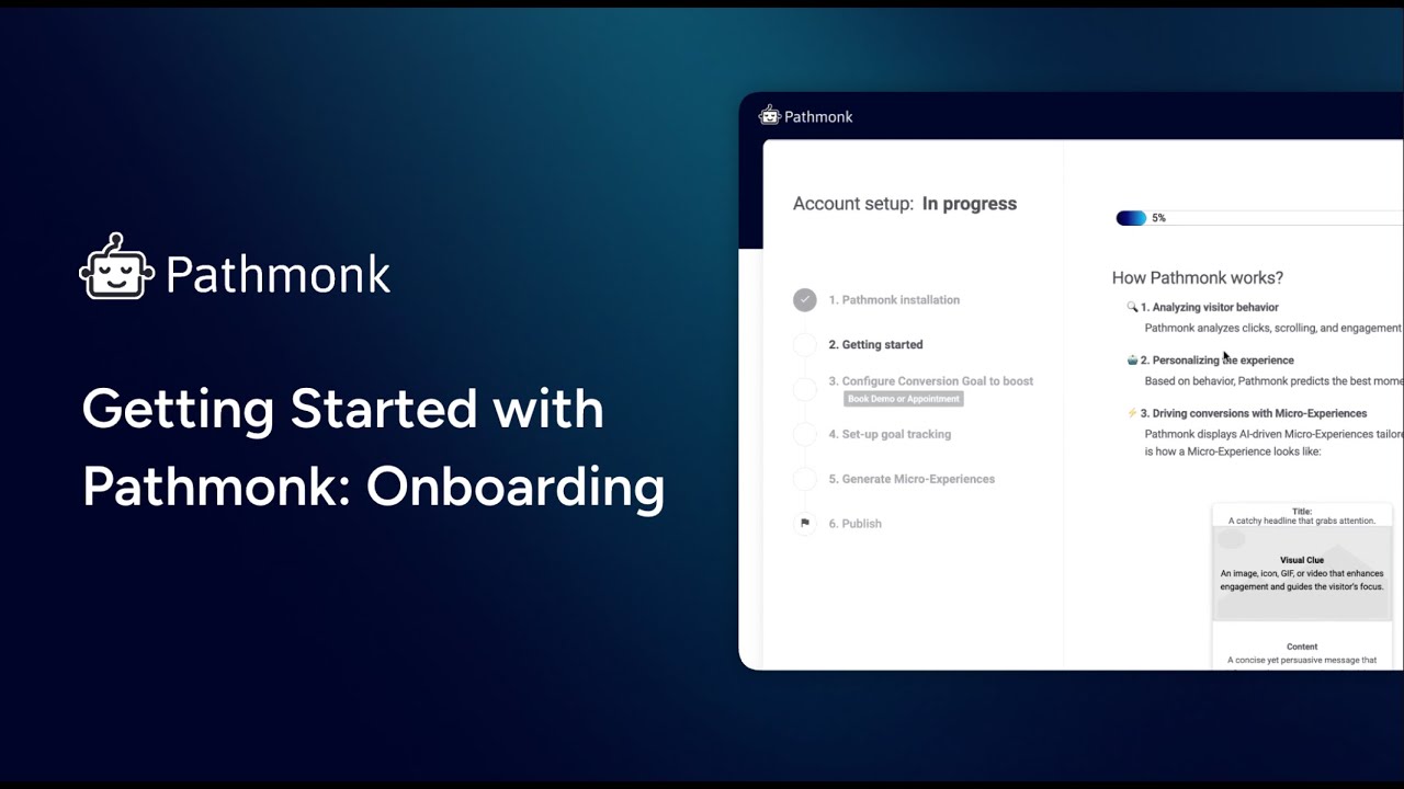 Pathmonk Onboarding Tutorial (Full Walkthrough) | AI Conversion Optimization for Websites 🎯