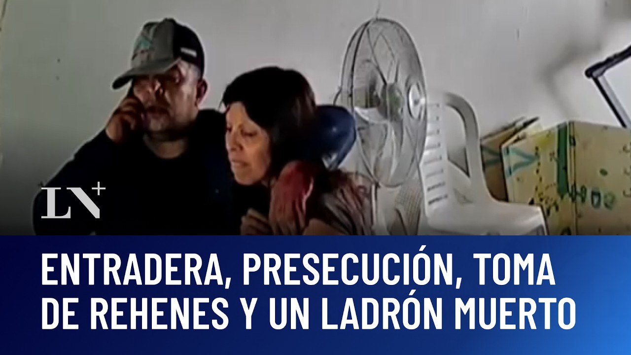 Entradera, presecuci&oacute;n, toma de rehenes y un ladr&oacute;n muerto