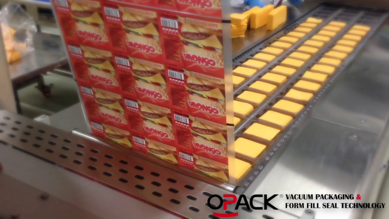 SLICED CHEESE PACKAGING IN (MAP) WITH RIGID FILM / OPACK - QZ 1000 MIDI