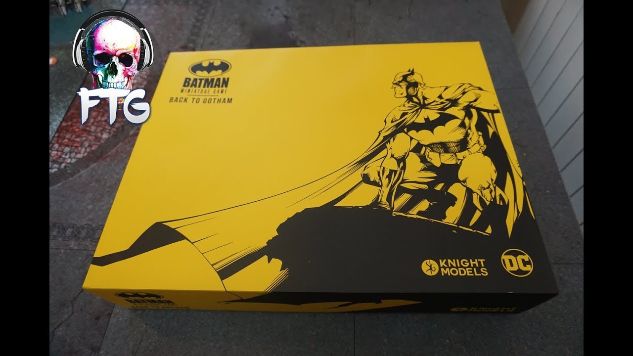 Unboxing Batman Miniature Game 3rd Edition Back to Gotham Box