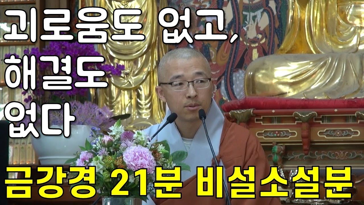 금강경 25강(21분 비설소설분) - 본래 문제는 없고, 해결할 것도 없다